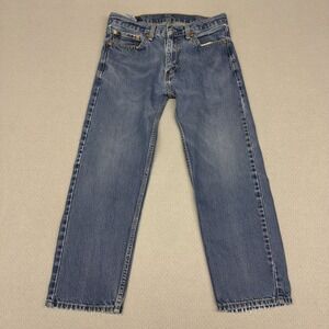 Levis 505 Jeans Mens 3x29 (Fits 32x25) Blue Denim Faded Distressed Workwear